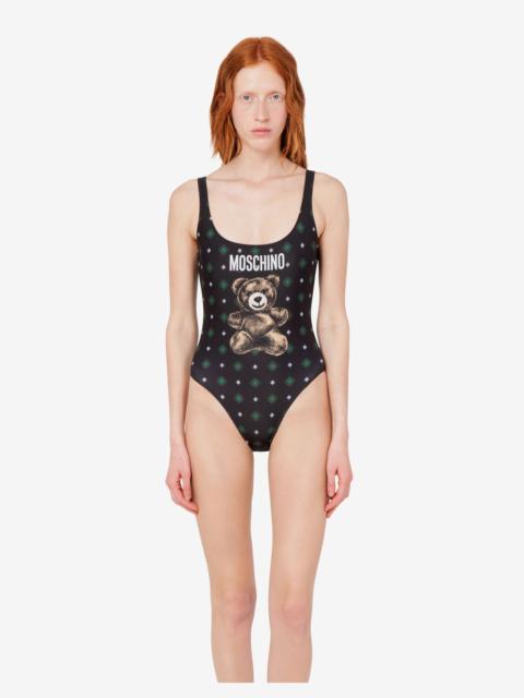 Moschino MOSCHINO TEDDY BEAR LYCRA ONE PIECE SWIMSUIT
