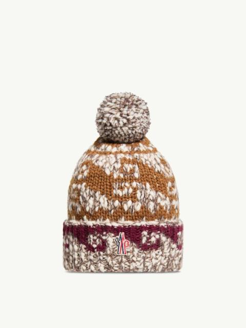 Moncler Grenoble Alpaca & Wool Blend Beanie with Pom Pom