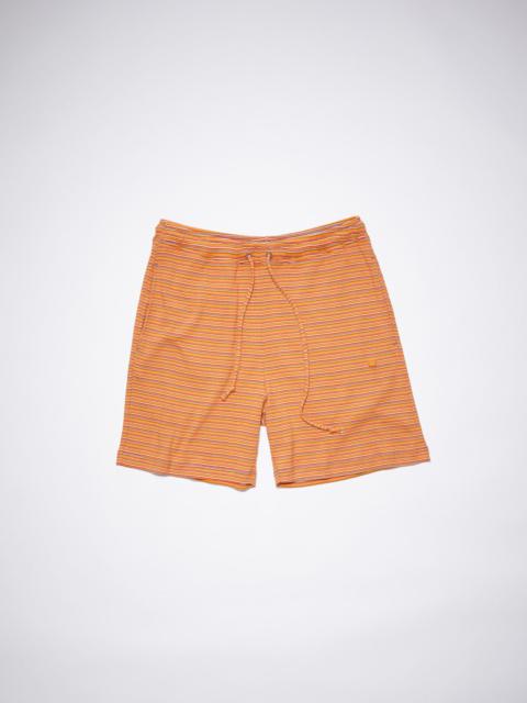 Acne Studios Striped shorts - Orange Multi