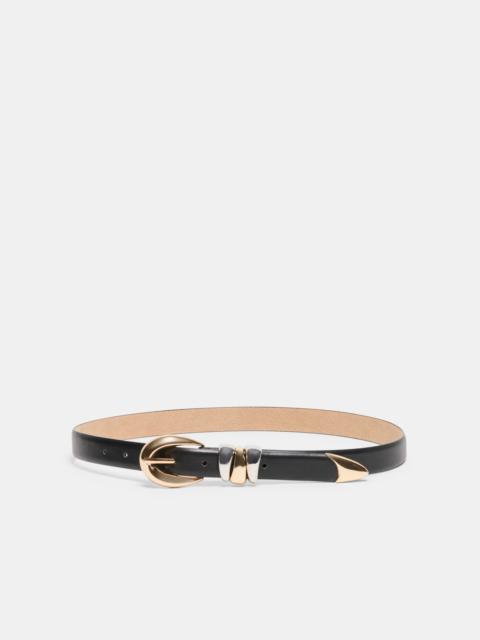 dolce vita MIXED METAL BUCKLE BELT BLACK
