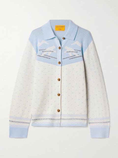 GUEST IN RESIDENCE Downhill Wool And Cashmere-blend Jacquard Cardigan