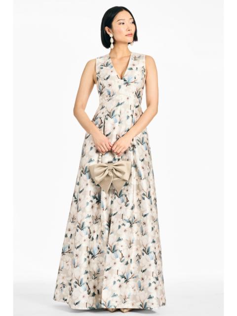 SACHIN & BABI BROOKLYNNE GOWN - CHAMPAGNE MAGNOLIA