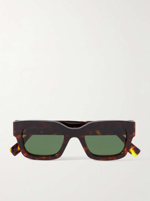 FENDI Signature D-Frame Tortoiseshell Acetate Sunglasses