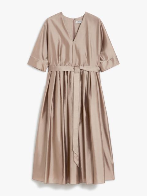 送料込/関税込■S Max Mara■Viola サテン ミディドレス Viola satin midi dress in brown - S Max Mara | Mytheresa