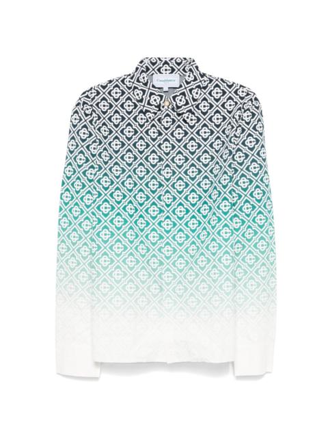 raised-monogram shirt