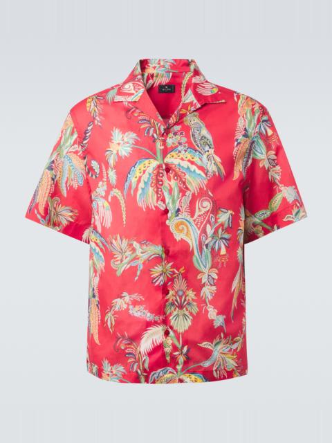 Etro Paisley cotton bowling shirt
