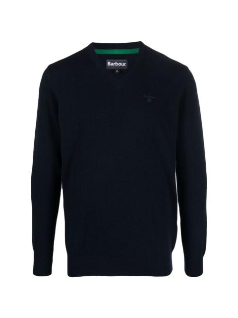 Barbour Essential V-neck wool sweater