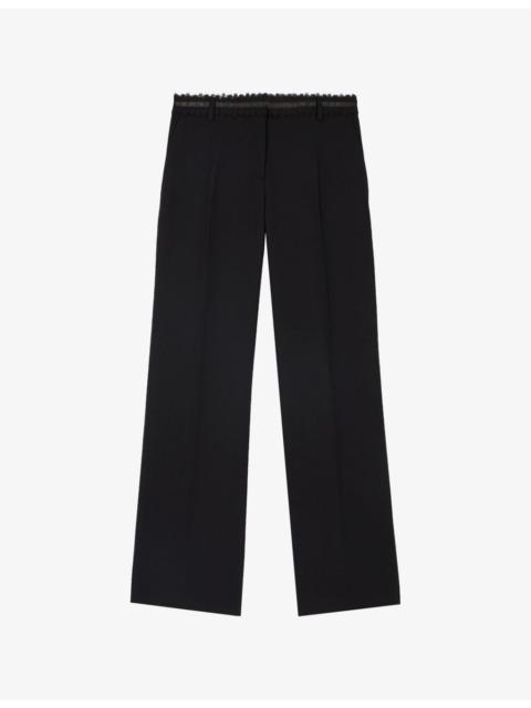 The Kooples Wide-Leg Woven Trousers