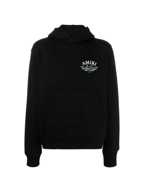 AMIRI logo-print cotton hoodie