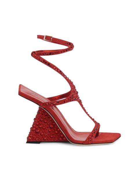 Giuseppe Zanotti Tutankamon 105mm crystal-embellished sandals