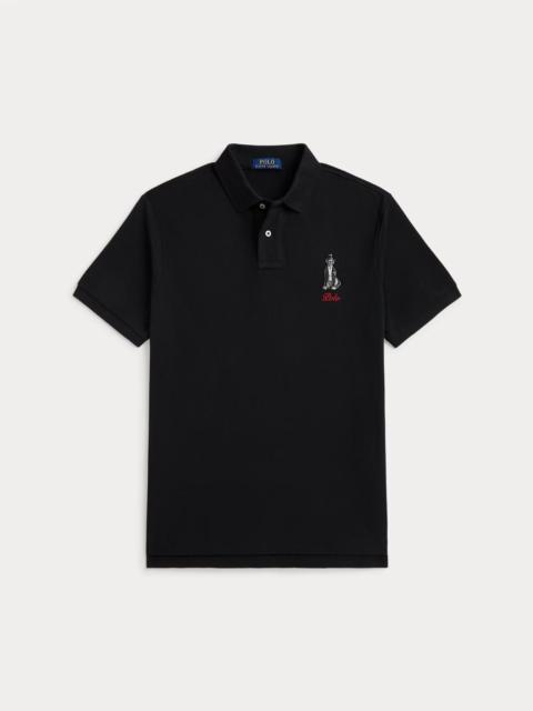 Polo Ralph Lauren Custom Slim Fit Dog-Embroidered Polo