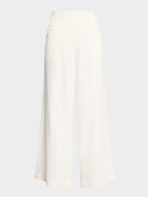 TWP Dees Wide-Leg Linen-Blend Trousers