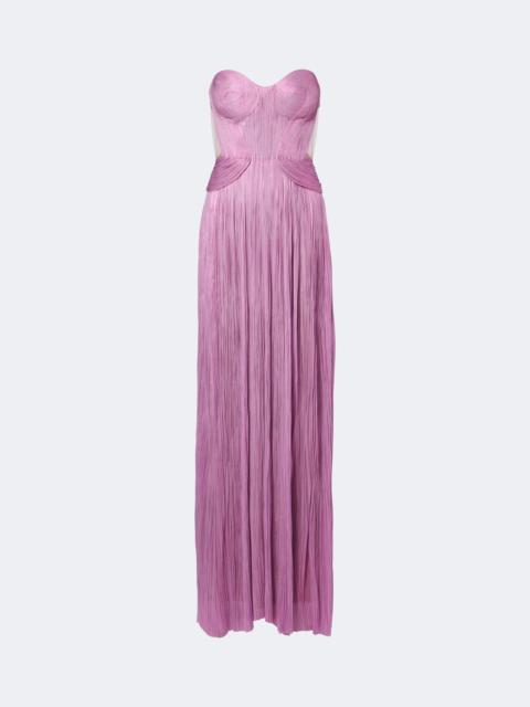 MARIA LUCIA HOHAN Kamina metallic silk corset gown