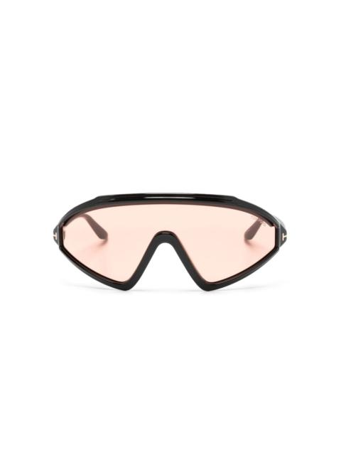 Lorna shield-frame sunglasses