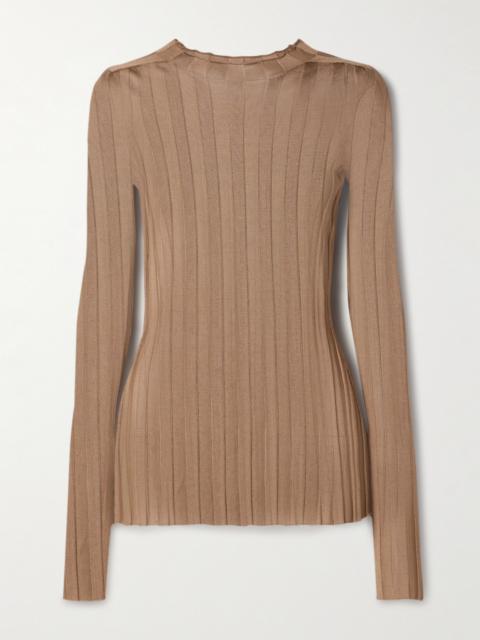 KHAITE Cosette Ribbed-knit Top