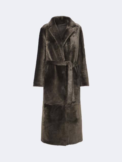 Yves Salomon Reversible shearling and leather coat