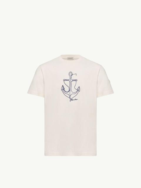 Moncler Embroidered Cotton T-Shirt
