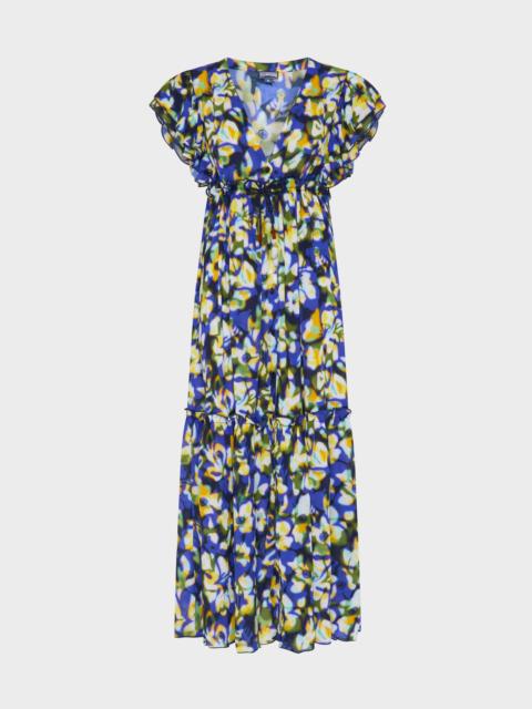 Vilebrequin WOMEN VISCOSE LONG DRESS FRANGIPANIER TROUBLE