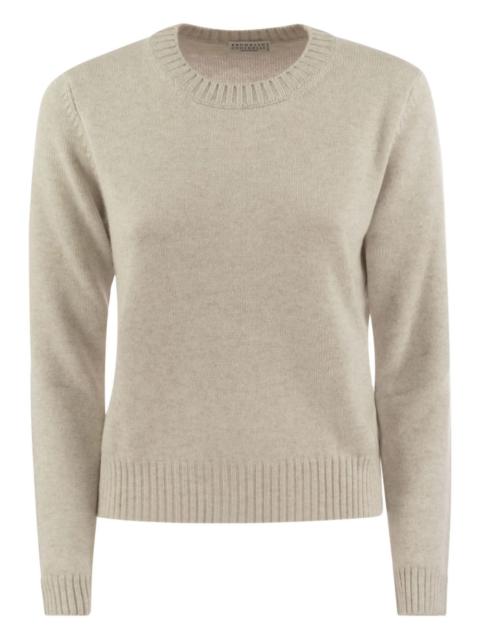 crew-neck cashmere sweater