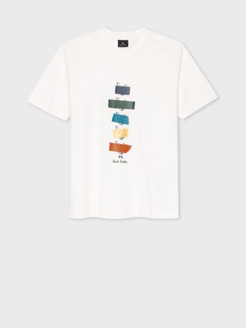 'Taped Bunnies' Print Organic Cotton T-Shirt