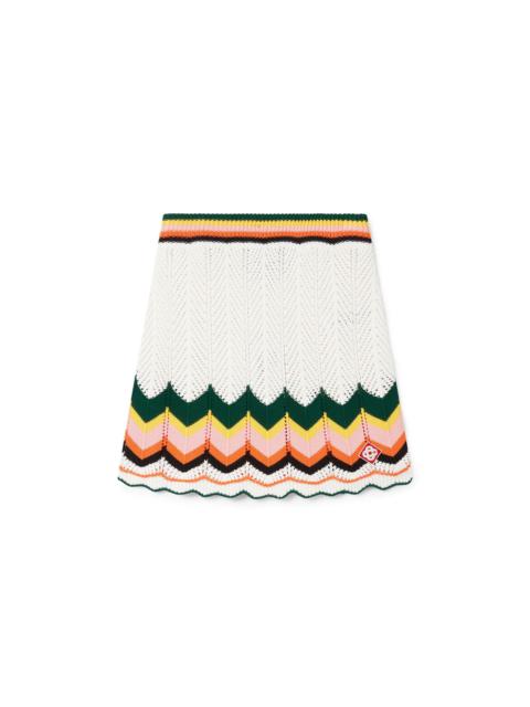 CASABLANCA Chevron Lace Skirt