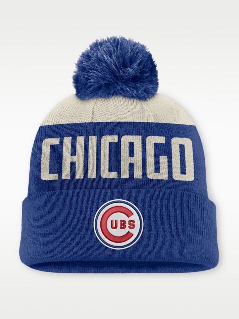 Nike Chicago Cubs Cooperstown Peak Men's Nike MLB Cuffed Pom Beanie