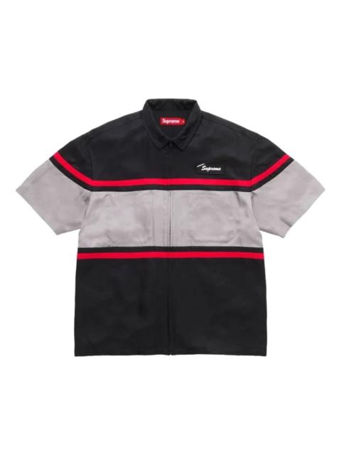 Supreme Supreme SS26 Silk Zip Up S/S Shirt 'Black' SUP-SS26-327-BLK