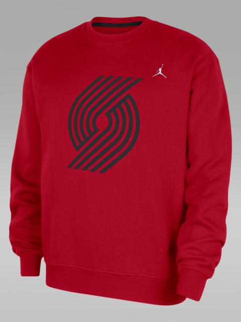 Jordan Portland Trail Blazers Statement Essentials Men's Jordan NBA Fleece Crew-Neck Sweatshirt