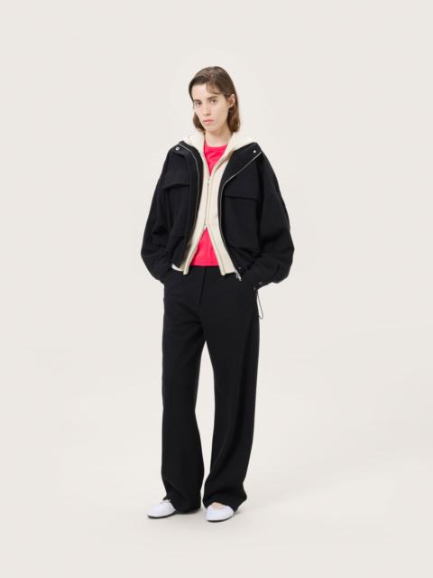 PANGAIA Womens Wool Jersey Trousers - Black