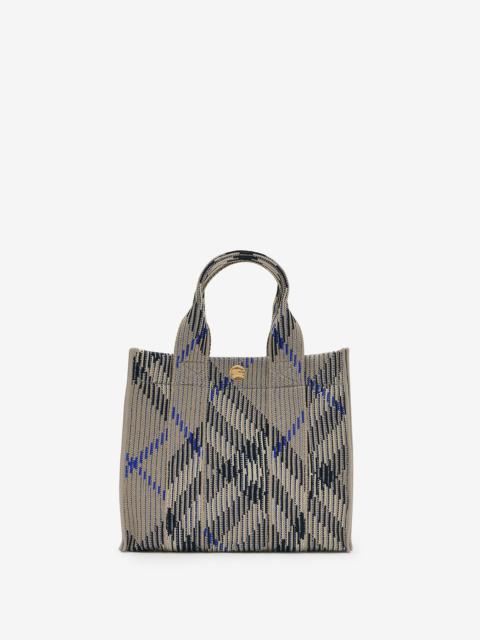 Mini Check Knitted Tote