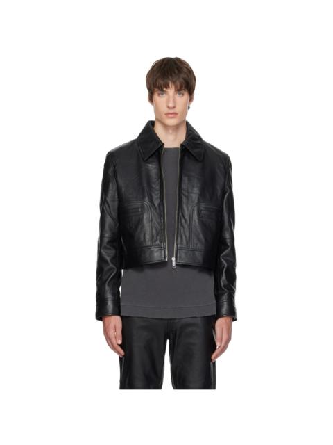 DEADWOOD Black Gable Leather Jacket