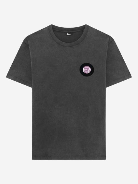 The Kooples T-SHIRT WITH BLACK VINYL FLOCKING