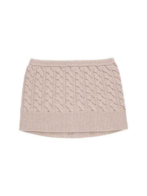 CHRISTOPHER ESBER cable-knit miniskirt