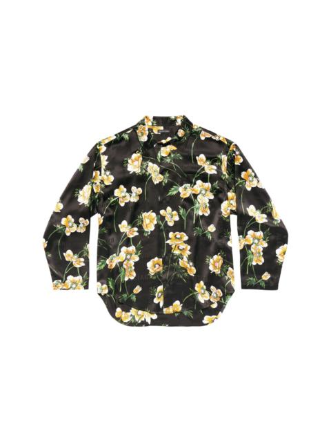 BALENCIAGA floral-print silk shirt