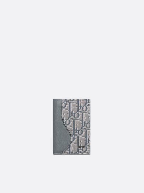 Dior Saddle Vertical Bifold Card Holder