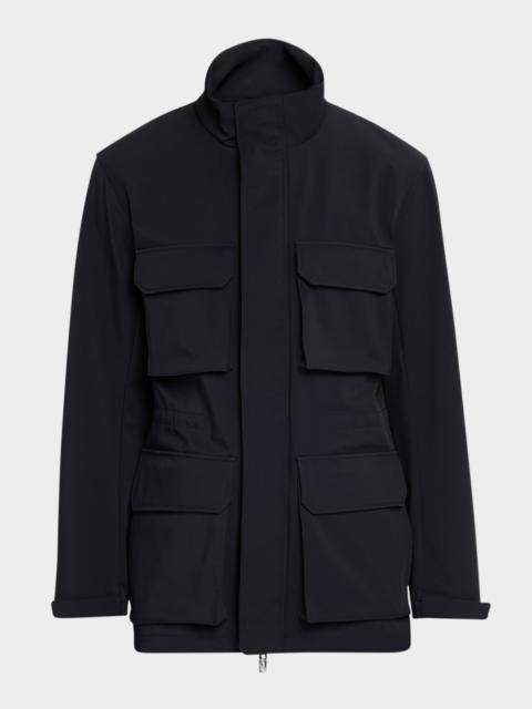 EMPORIO ARMANI Men's Nylon Four-Pocket Car Coat