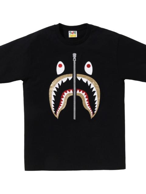 A BATHING APE® Glitter Shark Tee "Black" BAPE078