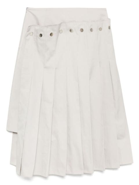 rokh double-layered pleated skirt