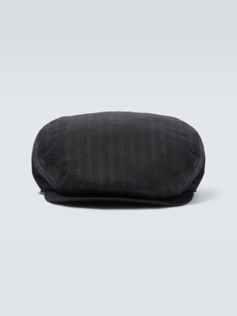 Dolce & Gabbana Striped wool newsboy cap