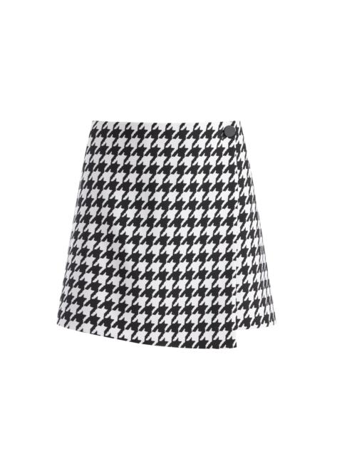 Alice + Olivia RENNA BUTTON WRAP MINI SKIRT