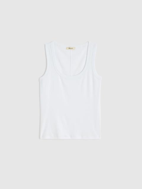 Madewell The '90s Scoopneck Tank in Compact Cotton