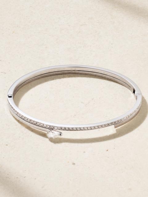 REPOSSI Serti Sur Vide 18-karat White Gold Diamond Bracelet