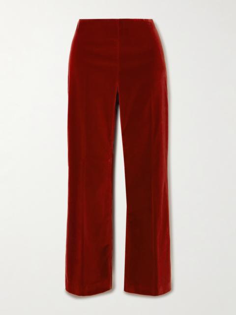 Etro Cotton-blend Velvet Flared Pants