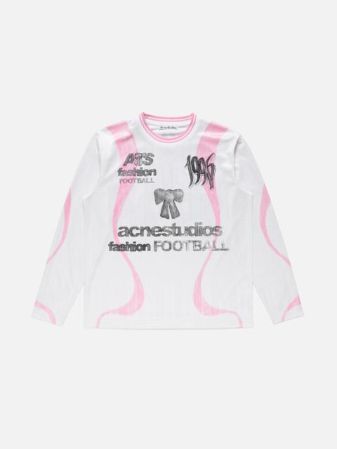 Acne Studios Sports jersey graphic t-shirt - White