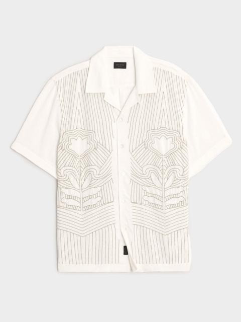TODD SNYDER Embroidered Capri Shirt