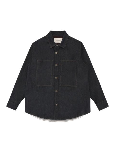 entire studios DENIM SHIRT RAW INDIGO