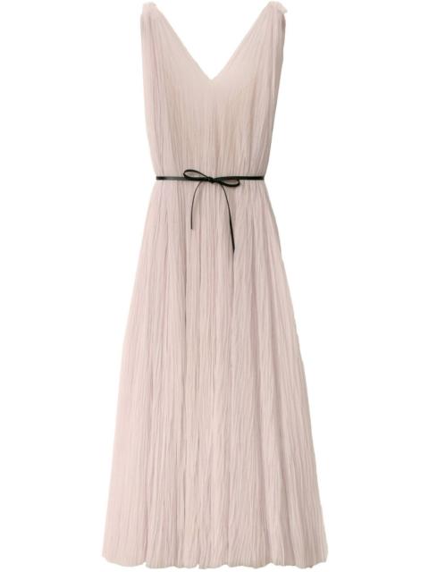 tie-fastening midi dress