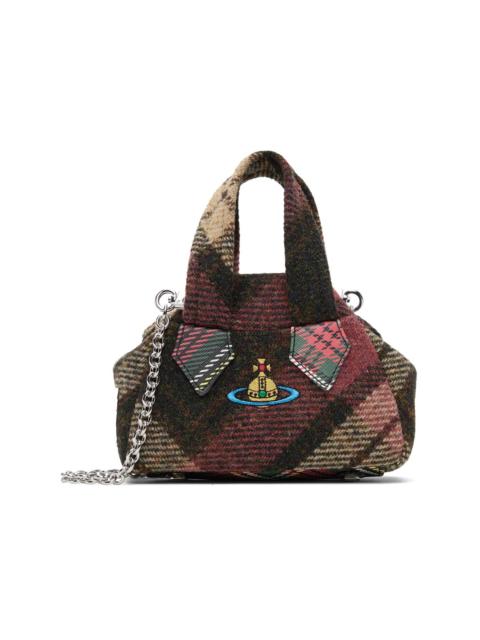 Vivienne Westwood Red & Brown Archive Mini Yasmine Bag