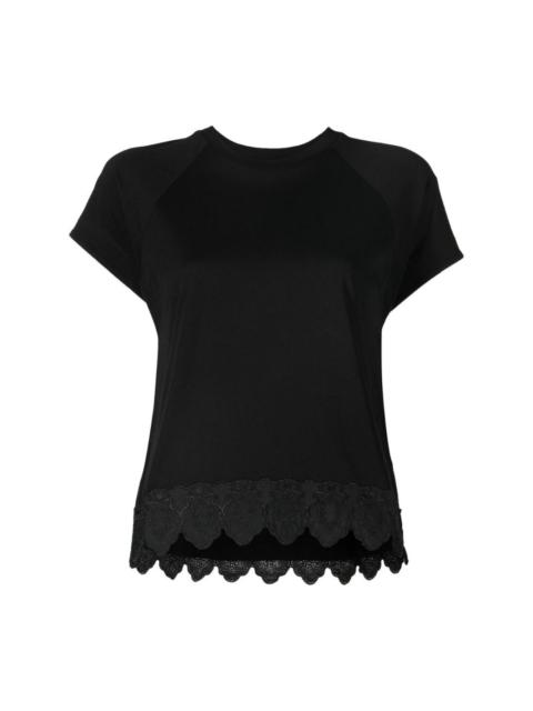 broderie-anglaise short-sleeve T-shirt