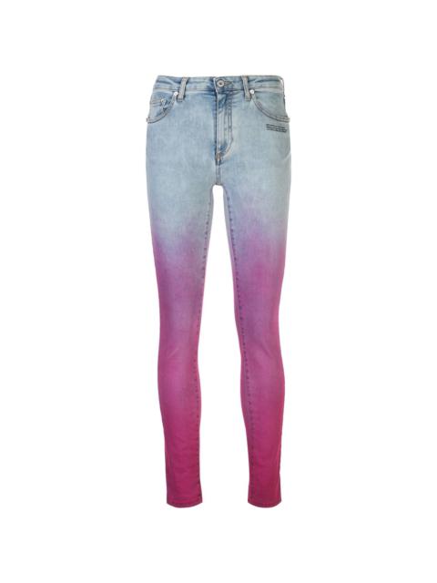 Off-White faded pink jeans